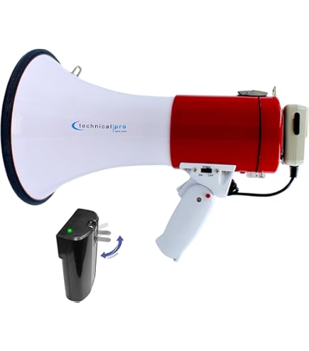 Technical Pro Portable 75-Watts 1000M Range Megaphone Bullhorn